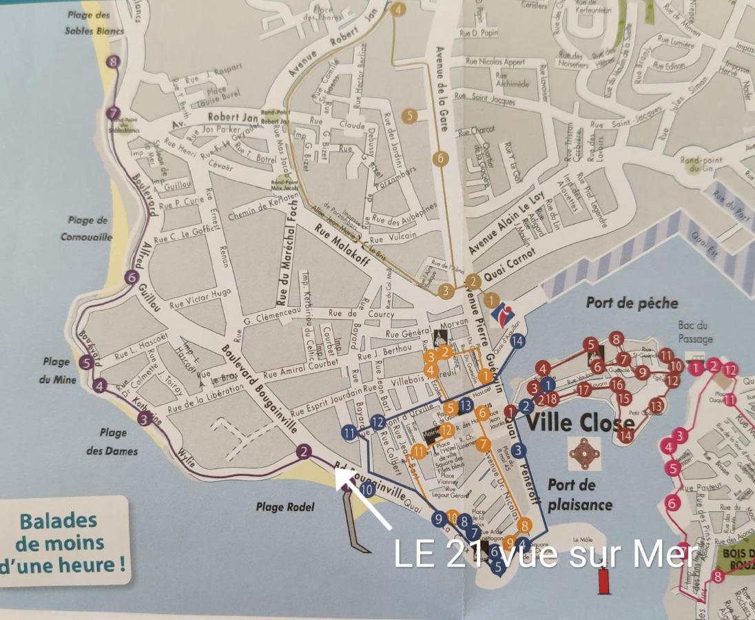 Le 21 Vue Sur Mer Concarneau Exterior photo